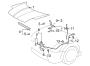 Diagram HOOD & COMPONENTS. for your 2001 TOYOTA MR2 SPYDER