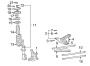 Diagram FRONT SUSPENSION. SUSPENSION COMPONENTS. for your 2011 TOYOTA COROLLA Base Sedan 1.8L