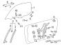 Diagram DOOR. GLASS & HARDWARE. for your 2004 TOYOTA MR2 SPYDER