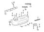 Diagram REAR BUMPER. BUMPER & COMPONENTS. for your 2003 TOYOTA MR2 SPYDER