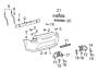 Diagram REAR BUMPER. BUMPER & COMPONENTS. for your 2003 TOYOTA MR2 SPYDER