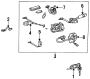 Image of Ignition Lock Cylinder image for your 2021 Toyota Sequoia   