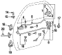 Image of Lock. (Rear). Mechanism to secure door. image for your 2007 Toyota Sequoia   