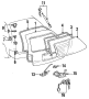 Image of Liftgate Bump Stop (Rear, Lower) image for your 2023 Toyota Camry  Hybrid SE Nightshade Sedan 