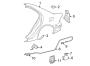 EXTERIOR TRIM. QUARTER PANEL & COMPONENTS. Diagram