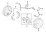 Diagram REAR SUSPENSION. BRAKE COMPONENTS. for your TOYOTA