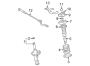 Diagram FRONT SUSPENSION. STRUTS & COMPONENTS. for your 2011 TOYOTA COROLLA Base Sedan 1.8L M/T