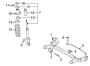 Diagram REAR SUSPENSION. SUSPENSION COMPONENTS. for your 2011 TOYOTA COROLLA Base Sedan 1.8L M/T