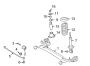 Diagram REAR SUSPENSION. SUSPENSION COMPONENTS. for your 2011 TOYOTA COROLLA Base Sedan 1.8L M/T