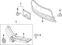 Diagram GRILLE & COMPONENTS. for your 2016 TOYOTA COROLLA LE Sedan 1.8L CVT