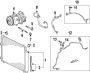 Diagram AIR CONDITIONER & HEATER. COMPRESSOR & LINES. CONDENSER. for your 2014 TOYOTA