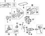 Diagram ENGINE / TRANSAXLE. ENGINE PARTS. for your 2010 TOYOTA PRIUS