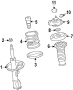 Diagram FRONT SUSPENSION. STRUTS & COMPONENTS. for your 2015 TOYOTA COROLLA