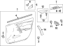 FRONT DOOR. INTERIOR TRIM. Diagram