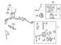 Diagram STEERING GEAR & LINKAGE. POWER STEERING PUMP & COOLER LINES. for your 2019 TOYOTA RAV4 Hybrid Limited