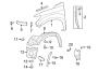 EXTERIOR TRIM. FENDER & COMPONENTS. Diagram