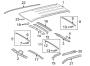 Diagram EXTERIOR TRIM. ROOF & COMPONENTS. for your 2011 TOYOTA TUNDRA Base Extended Cab Pickup Fleetside 5.7L i-Force FLEX 4WD