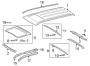 Diagram EXTERIOR TRIM. ROOF & COMPONENTS. for your 2011 TOYOTA TUNDRA Base Extended Cab Pickup Fleetside 4.0L  4WD