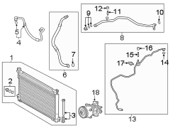 Image of Hose. Suction. Refrigerant. Conditioning. (A/C). A/C Refrigerant Hose. A. image for your 2018 Toyota Camry   