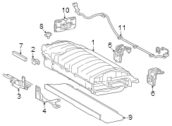 Image of Bracket, HEV Battery. (Rear) image for your Toyota