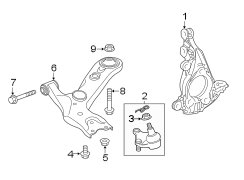 Image of Suspension Ball Joint (Lower) image for your 2017 Toyota 4Runner  TRD Off-Road Sport Utility 