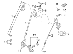 Image of Seat Belt Receptacle (Rear) image for your Toyota Corolla  