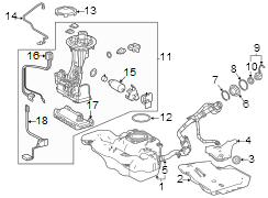 Image of Electric Fuel Pump image for your Toyota