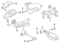 Diagram Rear suspension. Suspension components. for your TOYOTA AVALON