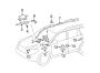 Diagram RESTRAINT SYSTEMS. AIR BAG COMPONENTS. for your 2003 TOYOTA RAV 4