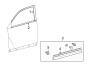 FRONT DOOR. EXTERIOR TRIM. Diagram