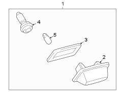 Image of License Plate Light Assembly image for your 2022 Toyota Venza   