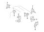 Diagram ENGINE / TRANSAXLE. ENGINE & TRANS MOUNTING. for your 2005 TOYOTA RAV 4