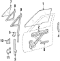 Image of Regulator SUB - Assembly. Window Regulator. image for your Toyota