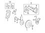 Diagram FRONT SUSPENSION. BRAKE COMPONENTS. for your 2013 TOYOTA TUNDRA