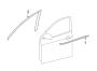 Diagram FRONT DOOR. EXTERIOR TRIM. for your 2013 TOYOTA MATRIX Base Wagon