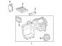 Diagram AIR CONDITIONER & HEATER. BLOWER MOTOR & FAN. for your 2010 TOYOTA 4RUNNER 2700CC 16-VALVE DOHC EFI, AUTOMATIC  4-SPEED