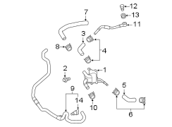 Image of Hose. Inverter. Exc.Japan Built. Hose. image for your Toyota RAV4 PRIME  