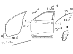 Image of Door Shell (Front) image for your 2010 Toyota Tacoma   