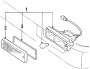 Diagram FRONT LAMPS. PARK & SIGNAL LAMPS. for your 1988 TOYOTA 4RUNNER LOW DECK,PICKUP, DELUXE 2400CC, MANUAL , 4-SPEED