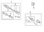 Diagram FRONT SUSPENSION. DRIVE AXLES. for your 2014 TOYOTA FJ CRUISER