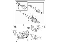 Image of CV Axle Assembly (Rear) image for your 2002 Toyota 4Runner  SR5 Sport Utility 