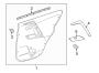 REAR DOOR. INTERIOR TRIM. Diagram