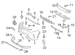 Diagram FRONT BUMPER & GRILLE. BUMPER & COMPONENTS. for your TOYOTA RAV 4