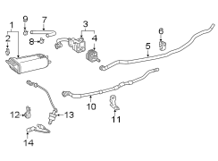 Image of Evaporative Emissions System Leak Detection Pump image for your 2002 Toyota Corolla   