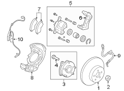 Image of Wheel Bearing and Hub Assembly (Front) image for your Toyota Highlander  