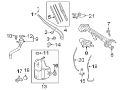 Image of Windshield Wiper Blade (Right, Front) image for your 2004 Toyota 4Runner  Limited Sport Utility 