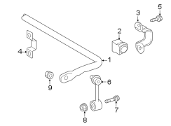 Diagram REAR SUSPENSION. STABILIZER BAR & COMPONENTS. for your 2015 TOYOTA AVALON