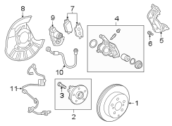 Image of Wheel Bearing and Hub Assembly (Rear) image for your 2018 Toyota Yaris   