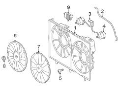 Diagram COOLING FAN. for your 2012 TOYOTA Prius V Two Wagon