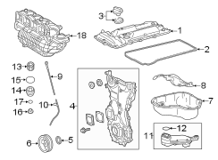 Diagram ENGINE / TRANSAXLE. ENGINE PARTS. for your 2002 TOYOTA CAMRY LE 2400CC 16-VALVE DOHC EFI, MANUAL , 5-SPEED